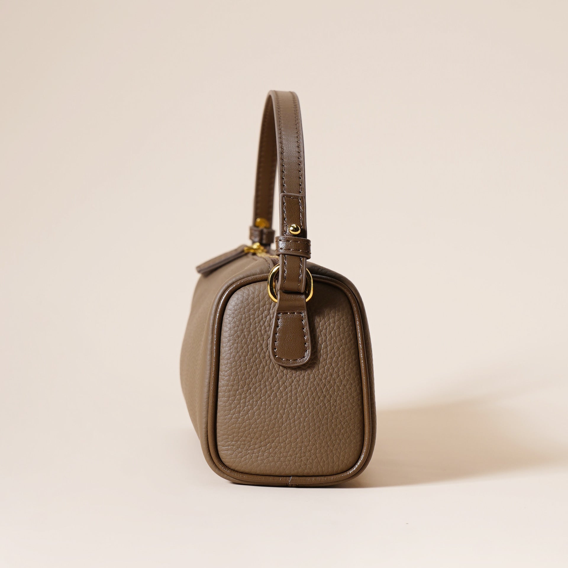 Genuine Leather Women's Bag-深灰-19*10*8cm-Free Shipping Leatheretro