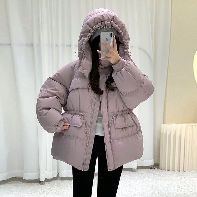 Fashion Short Women's Warm Down Jacket Coats-Coats & Jackets-taro purple-S 45-60 Kg-Free Shipping Leatheretro