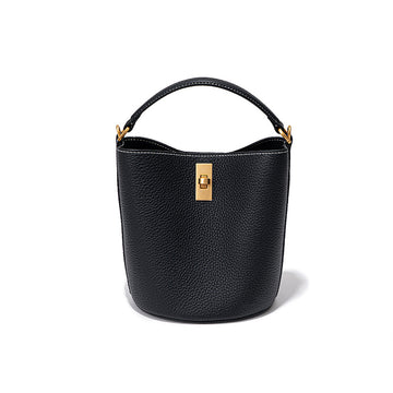 Stylish Large Capacity Bucket Bag –-Handbags-Black-Free Shipping Leatheretro