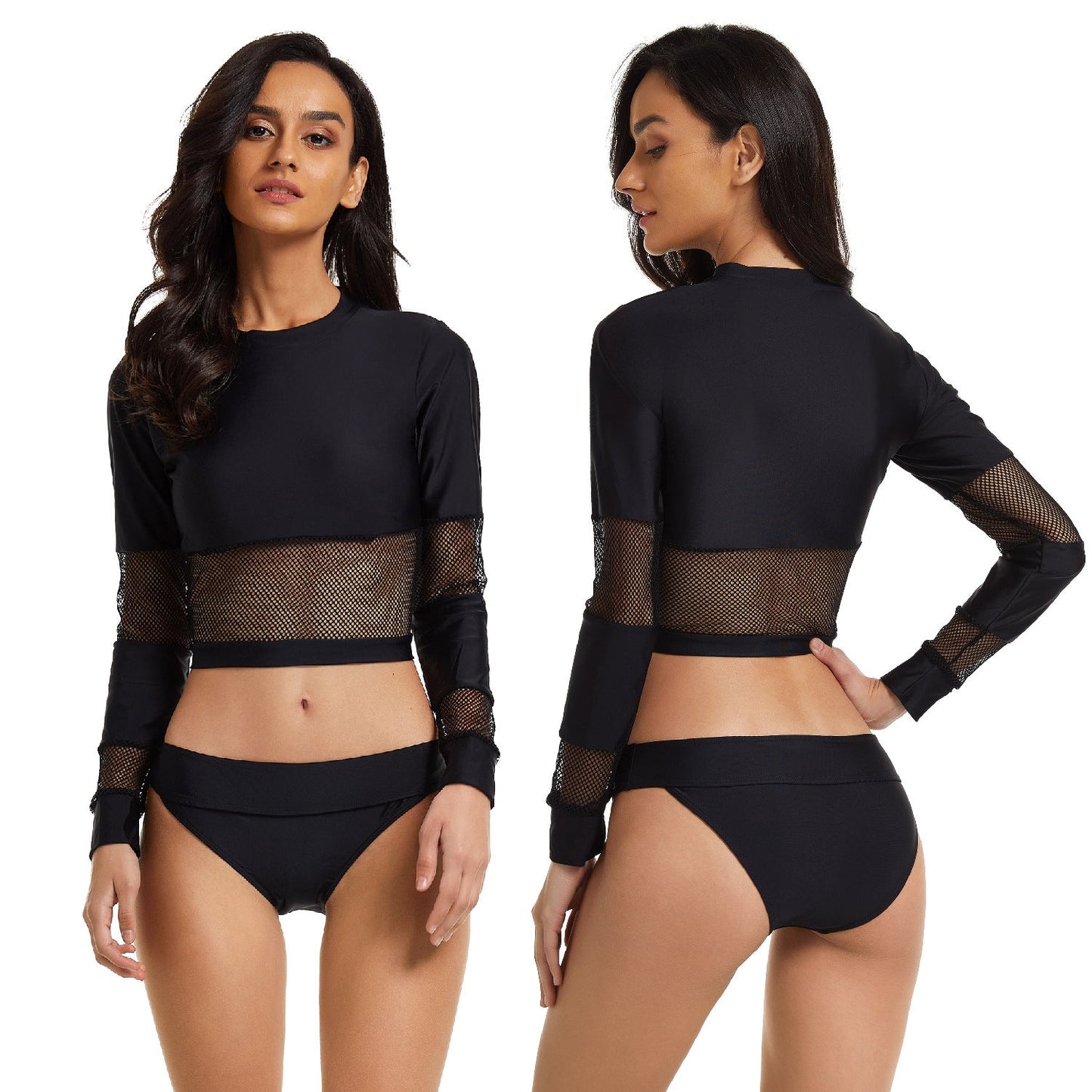 Sexy Black Diving Swimwear for Women-Swimwear-Black-S-Free Shipping Leatheretro