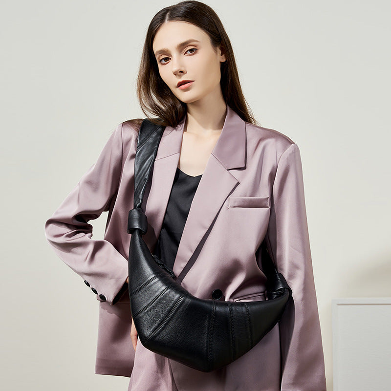 Sheepskin Bag Boho Shoulder Bag for Women-Handbags-Black-34*4*16-Free Shipping Leatheretro