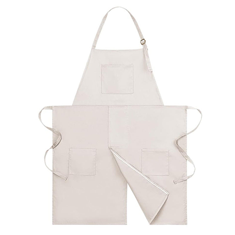 Waterproof & Oil-Resistant Polyester Apron-Apron-Black + Blue-Free Shipping Leatheretro