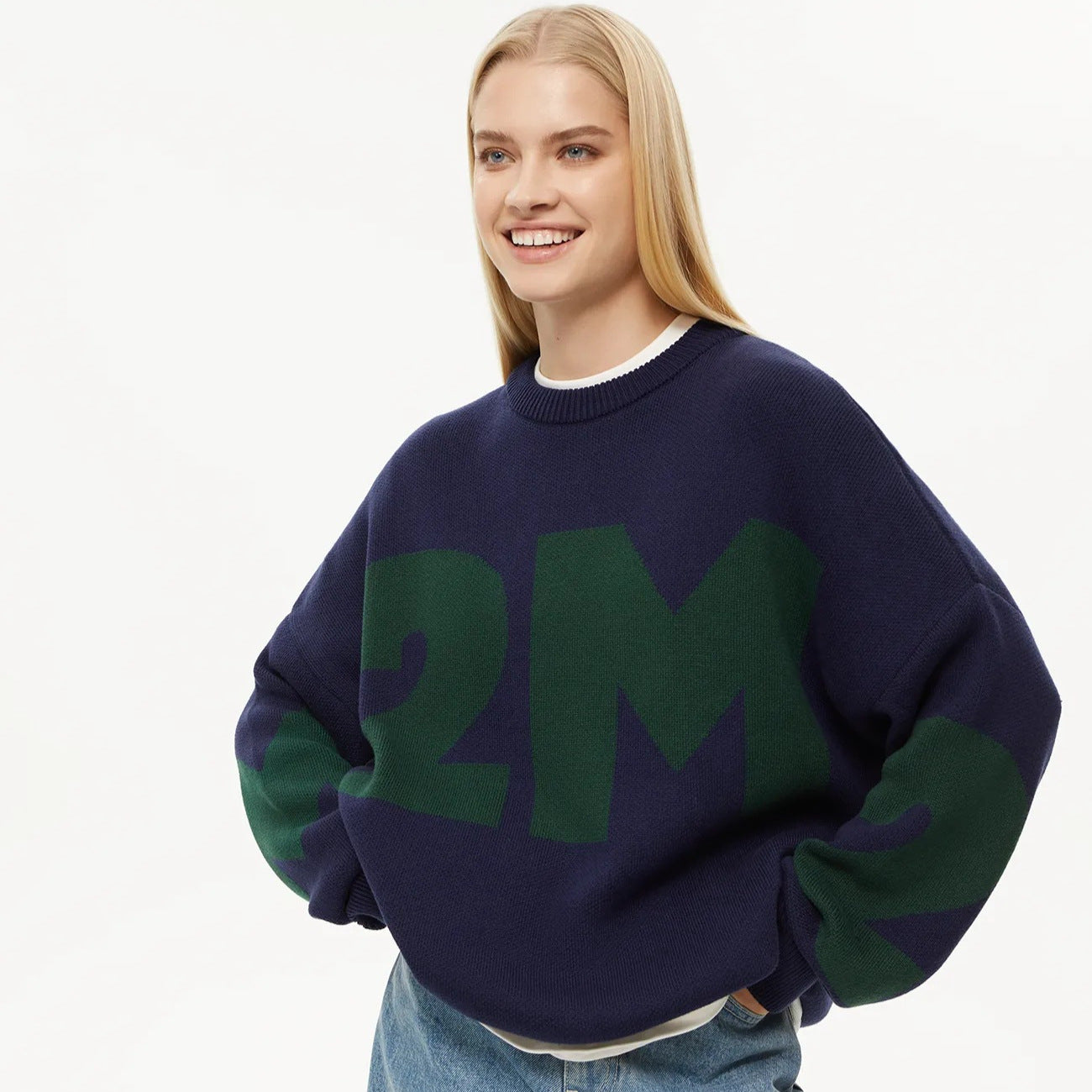 Casual Fall Knitted Sweaters-Sweaters-Green-S-Free Shipping Leatheretro