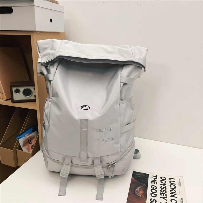 BOOM Large Capacity Tactical Backpack - Waterproof Hiking-Black-Free Shipping Leatheretro