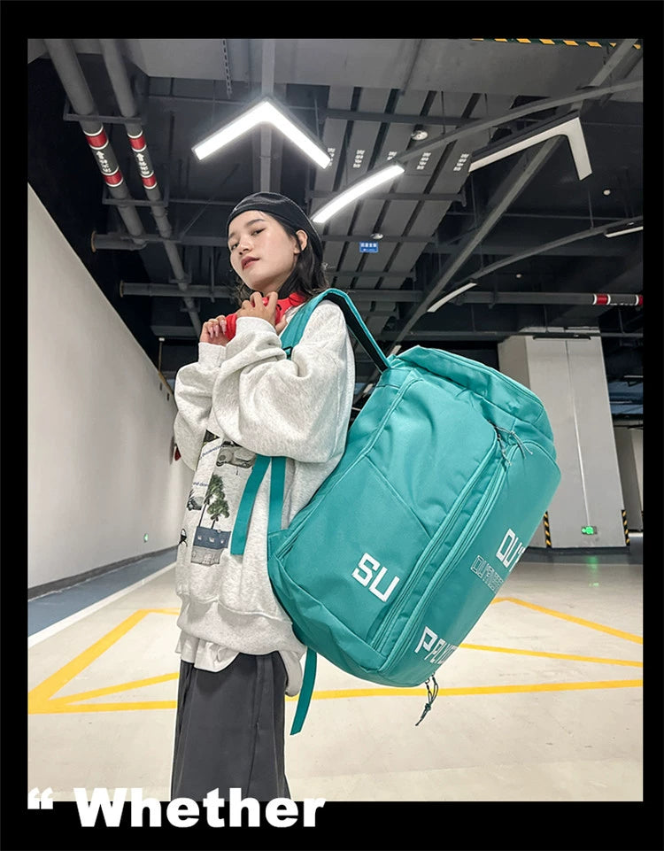 Boom Versatile Large-Capacity Backpack-Black-Free Shipping Leatheretro