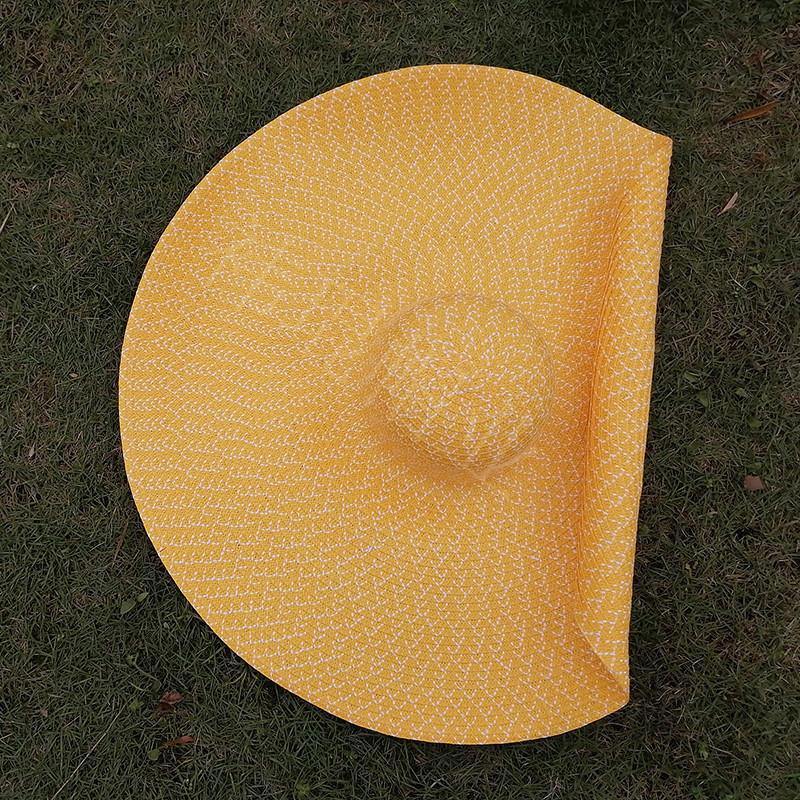 Women Summer Sun-proof Folded Beach Hats-Women Swimwear-3-M（56-58cm）-Free Shipping Leatheretro