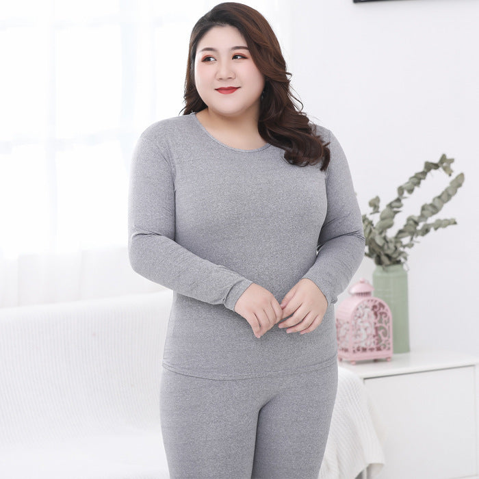 Casual Plus Sizes Long Sleeves Shirts & Pants Homewear-Sleepwear & Loungewear-Gray-M-Free Shipping Leatheretro