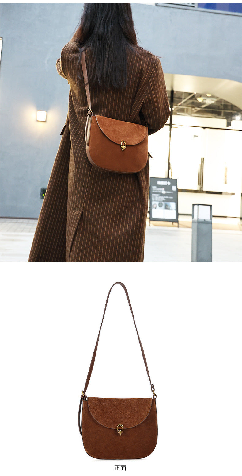 Luxury Leather Crossbody Bag for Women-crossbody bags-Brown-Free Shipping Leatheretro
