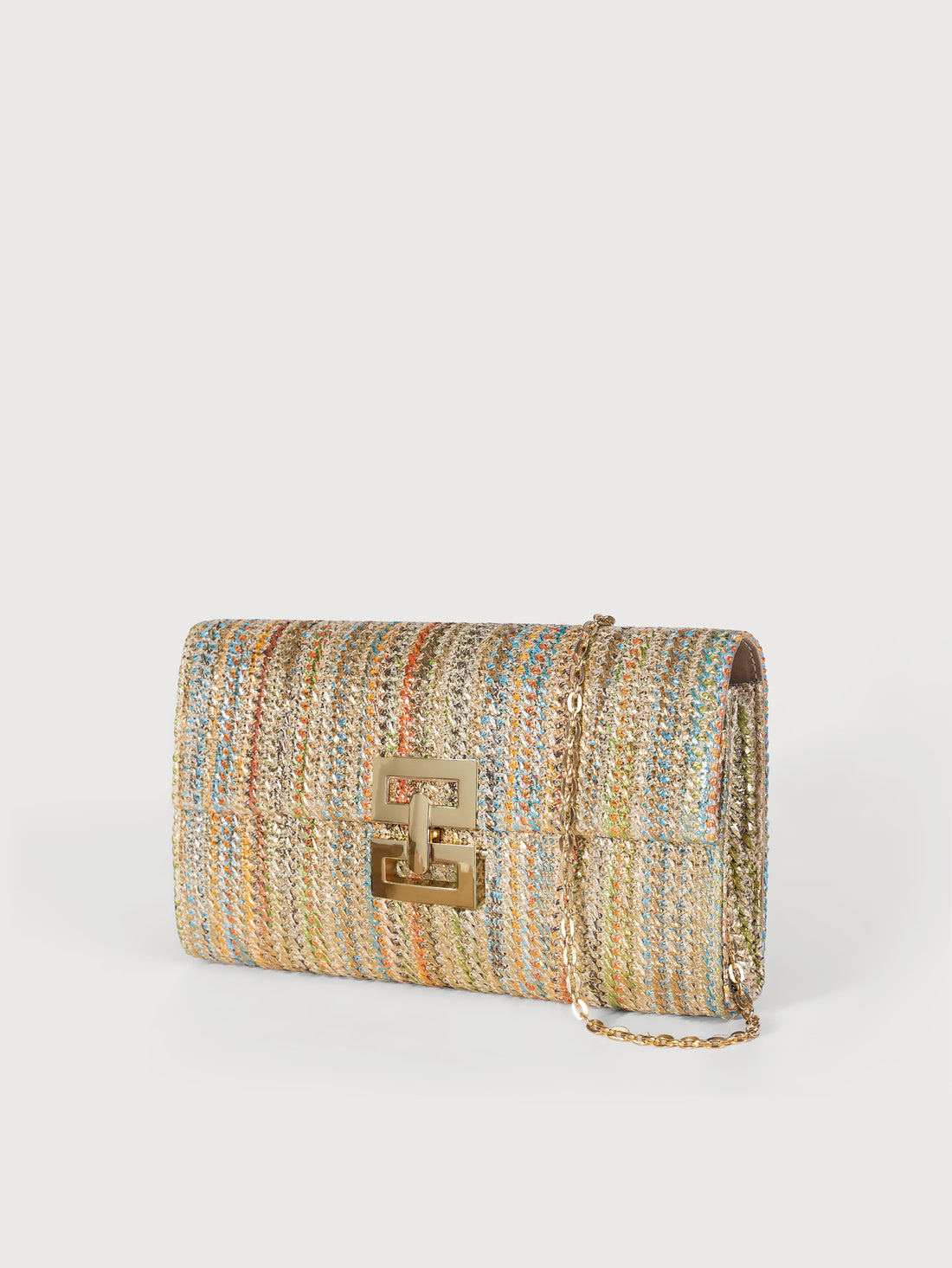 Rattan Weave Clutch Crossbody Bag-bronzing-Free Shipping Leatheretro