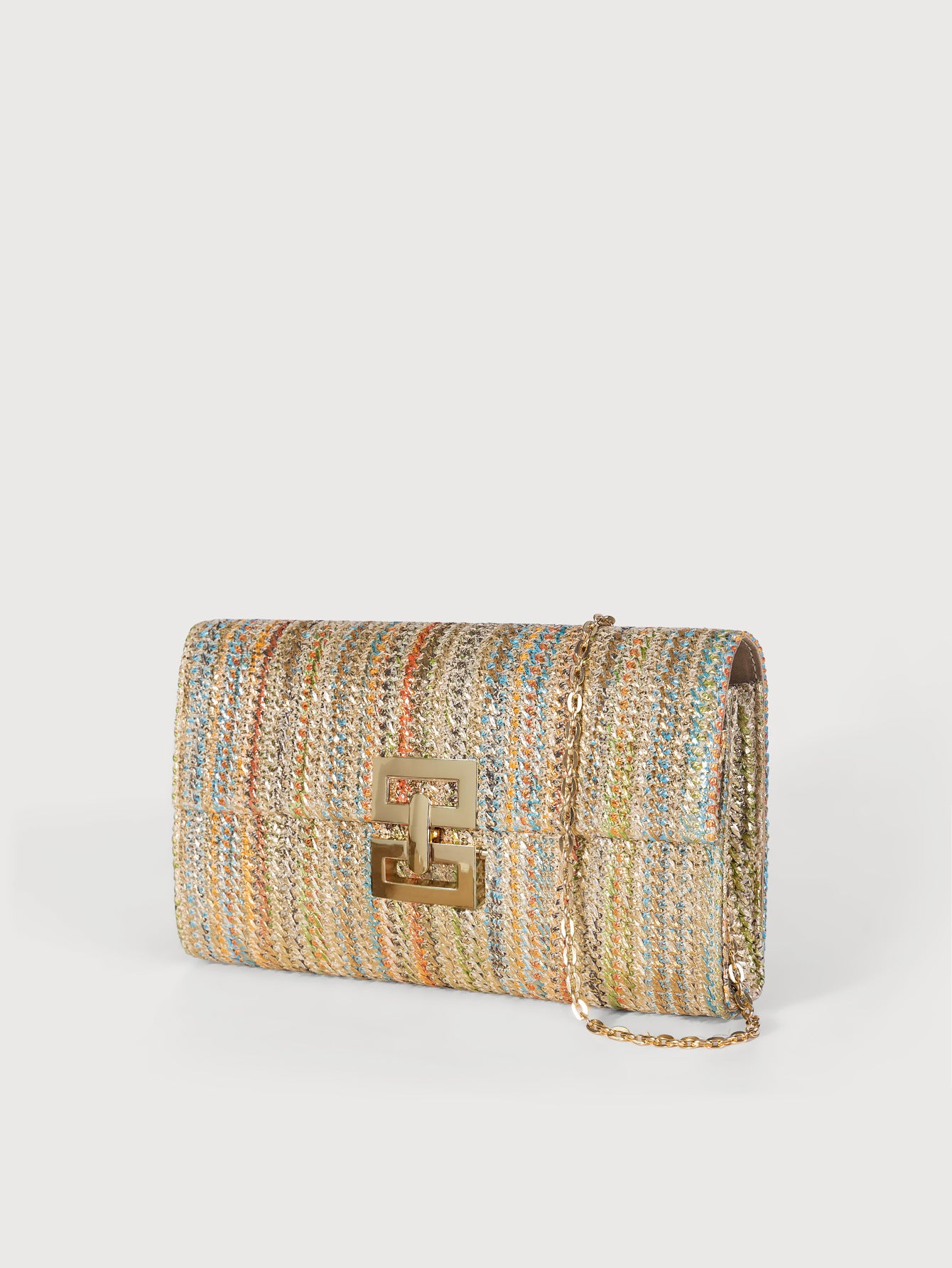 Rattan Weave Clutch Crossbody Bag-bronzing-Free Shipping Leatheretro