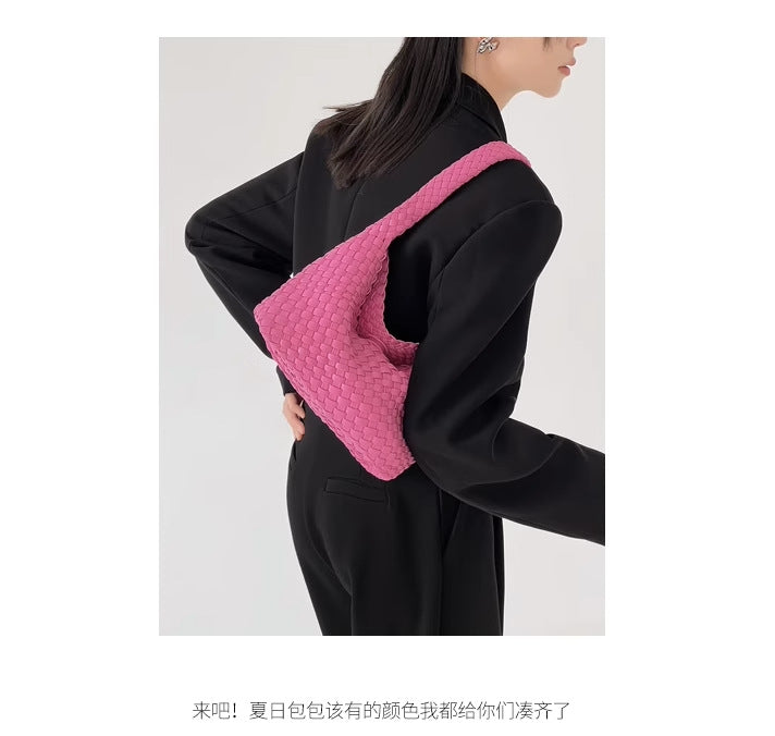 Handwoven Faux Leather Women's Bag – Stylish Crossbody Handbag-Avocado green + change purse-Free Shipping Leatheretro