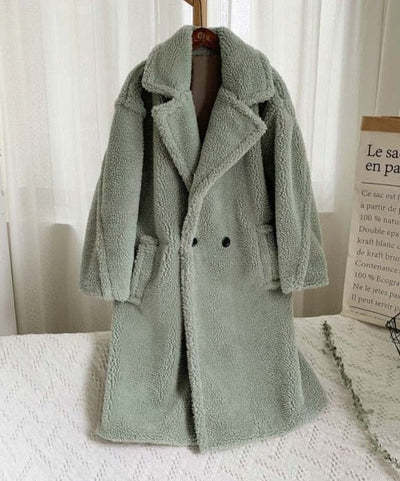 Winter Warm Faux Fur Long Outerwear for Women-Outerwear-Green-XS-Free Shipping Leatheretro