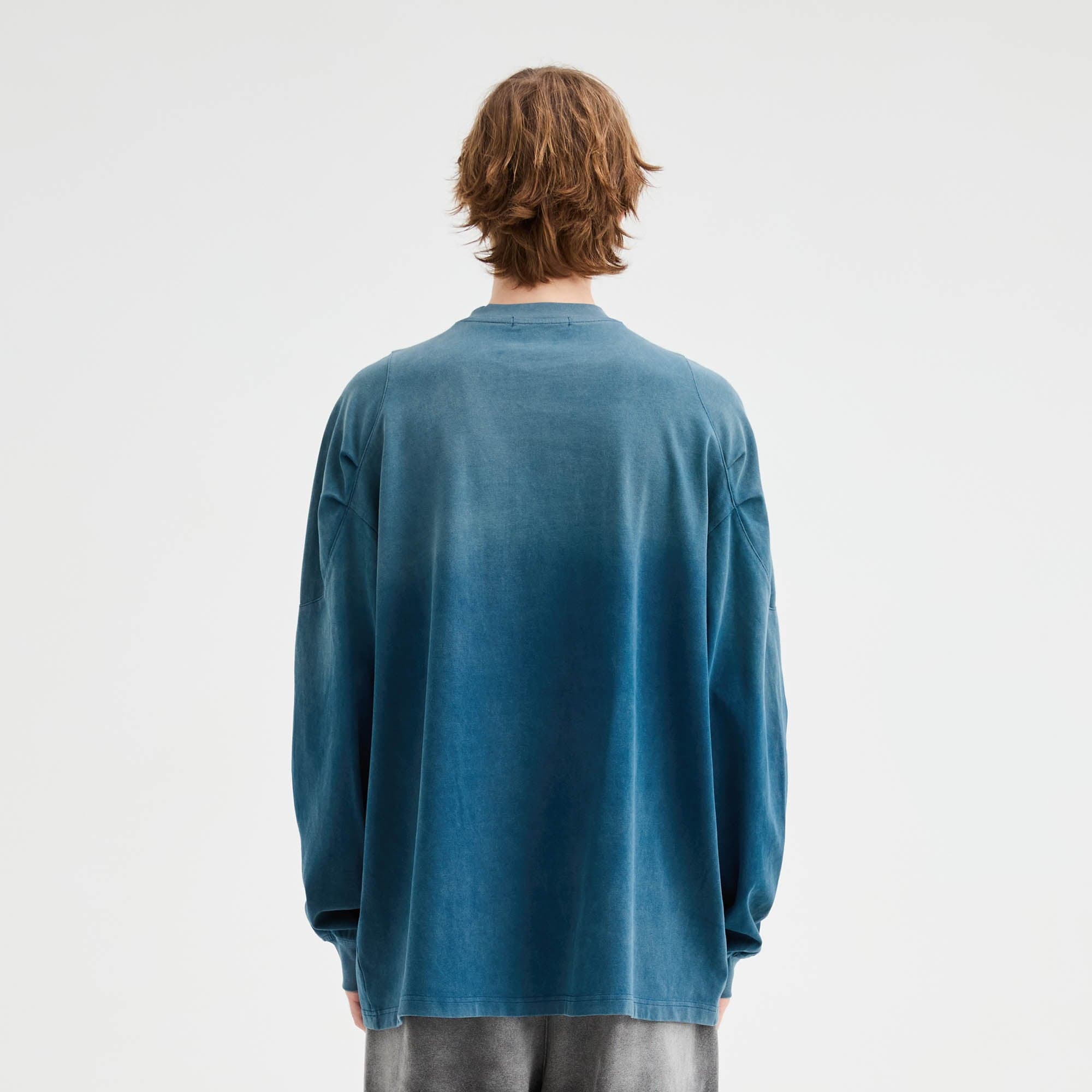 ORGANIC EMOTION Iceberg Gradient Long-Sleeve Tee-L/S Tee-S-Free Shipping Leatheretro