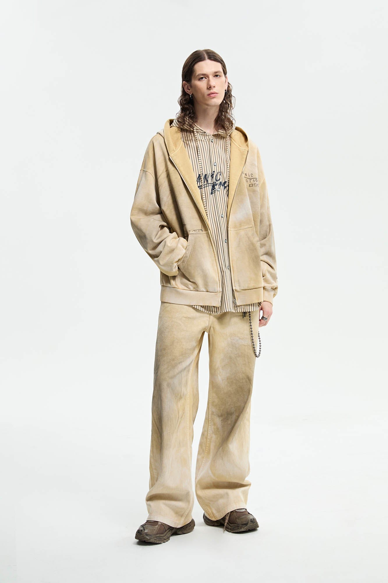 ORGANIC EMOTION Dirty Fit Distressed Wide-Leg Pants-Pants-XS-Free Shipping Leatheretro