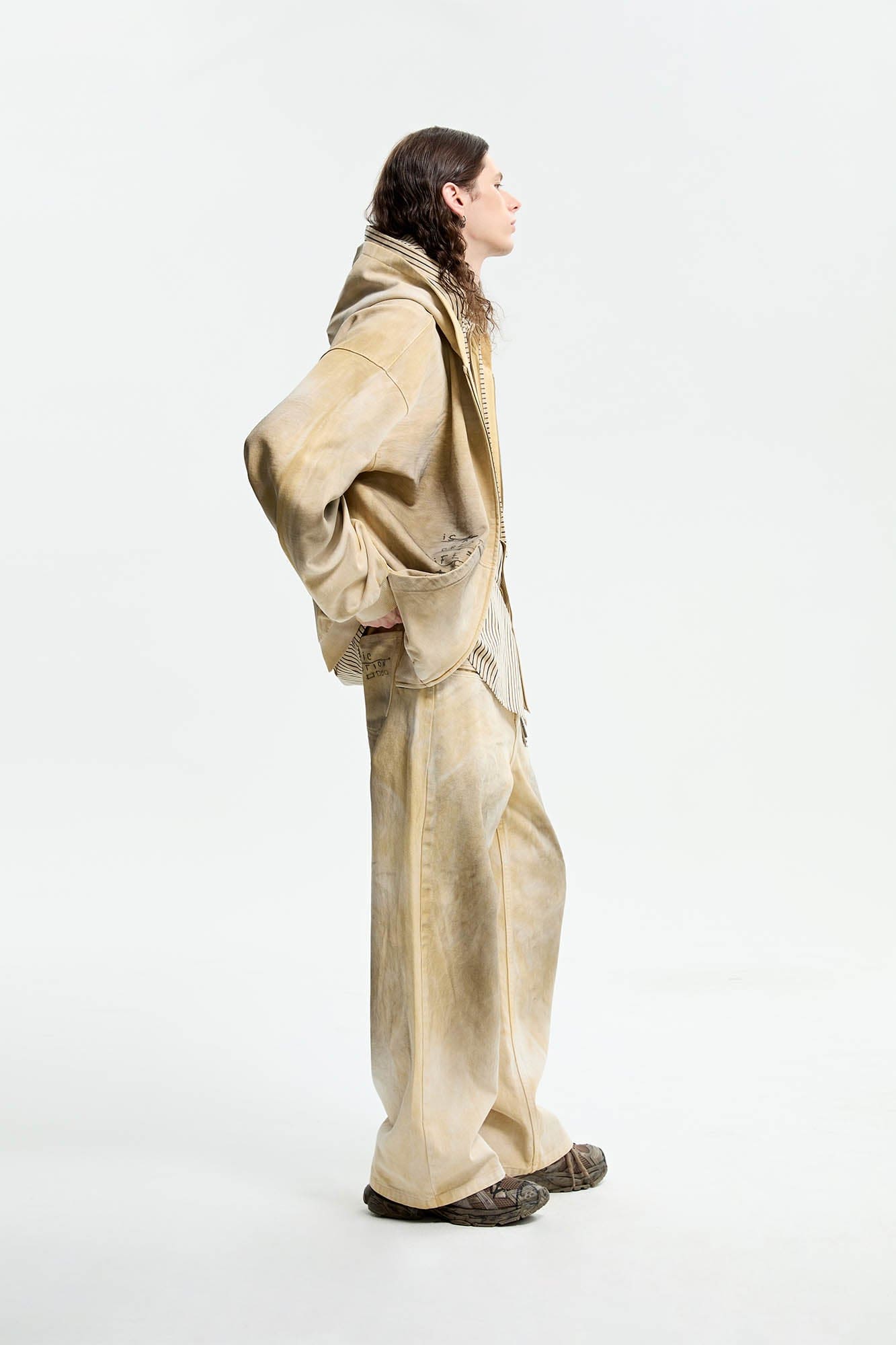 ORGANIC EMOTION Dirty Fit Distressed Wide-Leg Pants-Pants-XS-Free Shipping Leatheretro