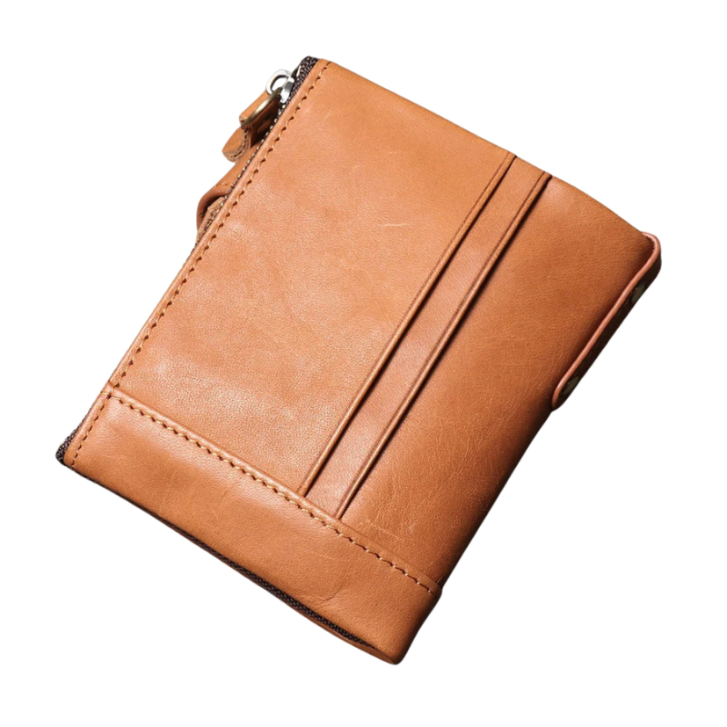 Premium Genuine Leather Men's Wallet-Wallets & Money Clips-Black-Free Shipping Leatheretro
