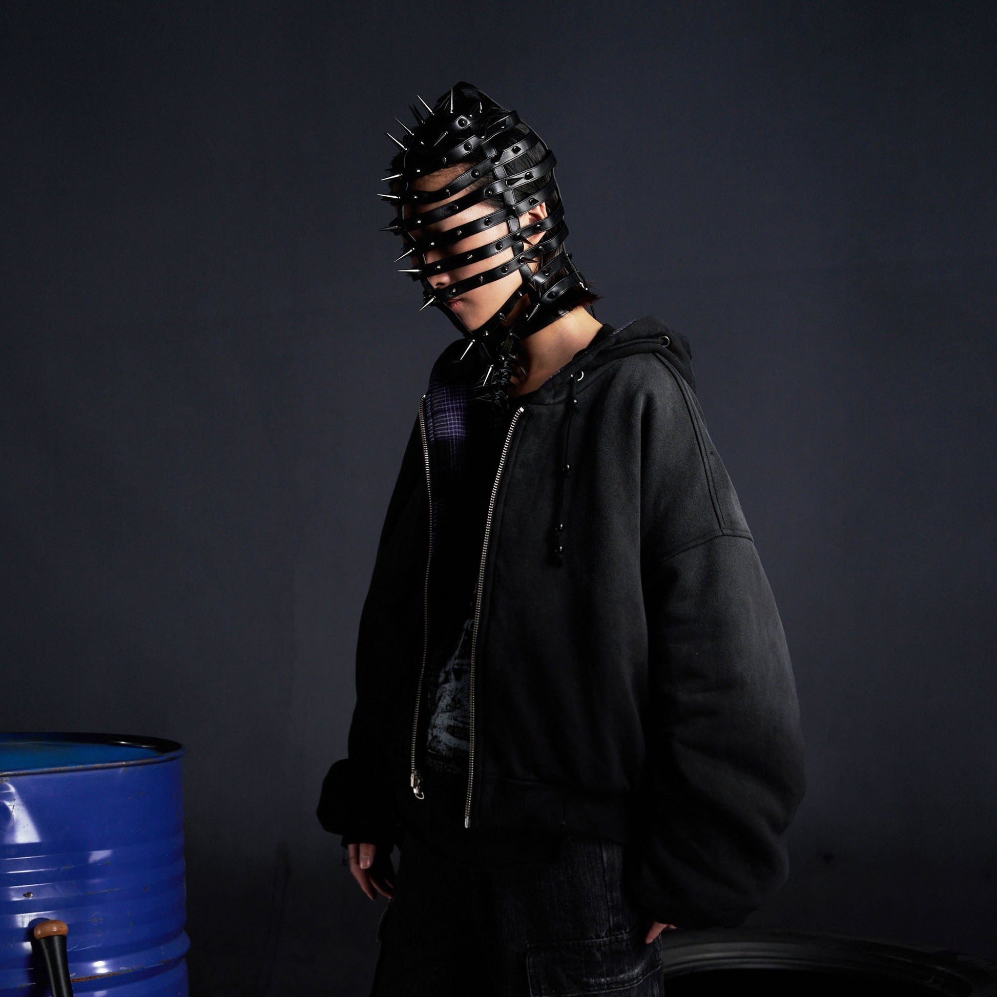 RECOVER ZONE Reversible Check & Solid Hoodie Jacket-Jacket-M (Preorder)-Free Shipping Leatheretro