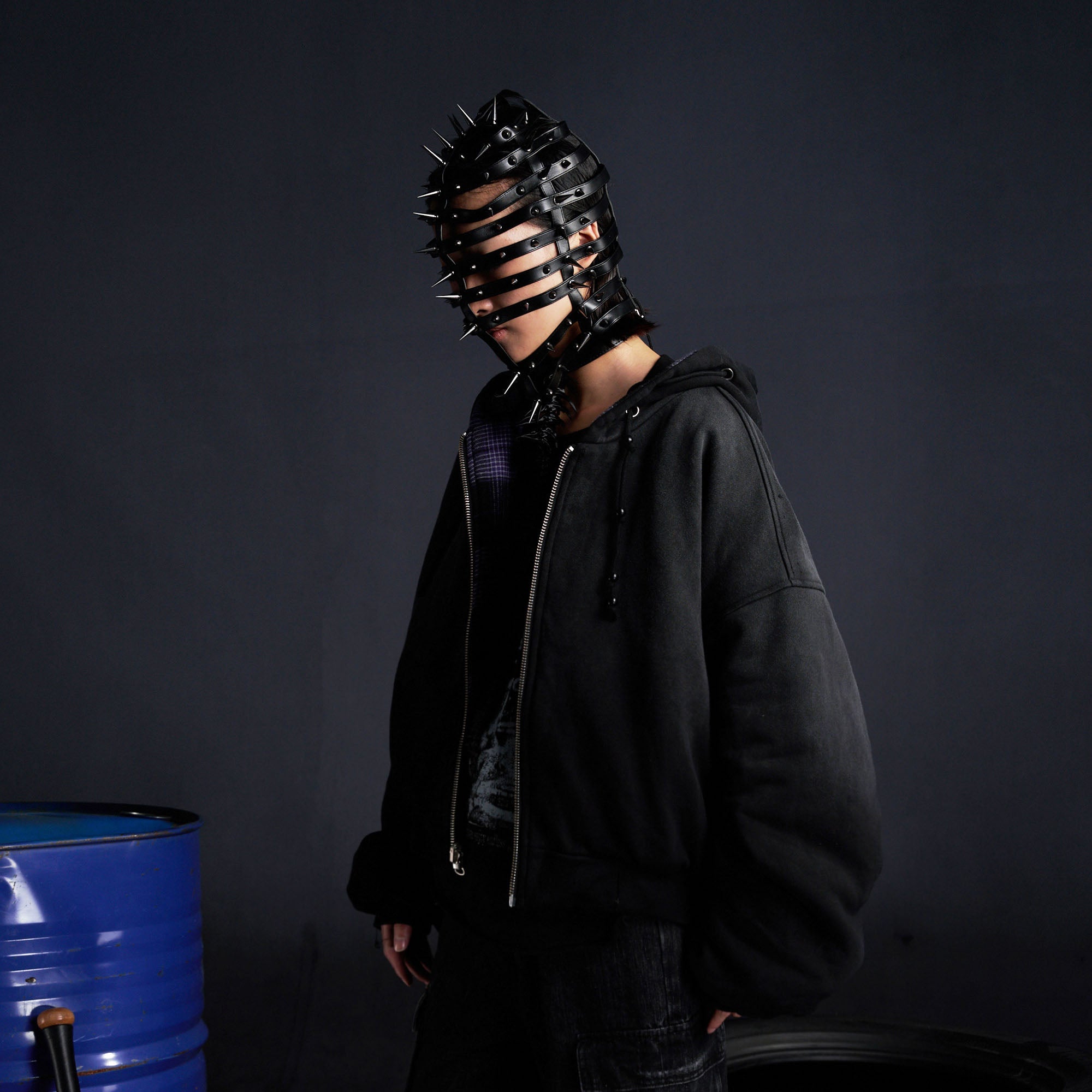 RECOVER ZONE Reversible Check & Solid Hoodie Jacket-Jacket-M (Preorder)-Free Shipping Leatheretro