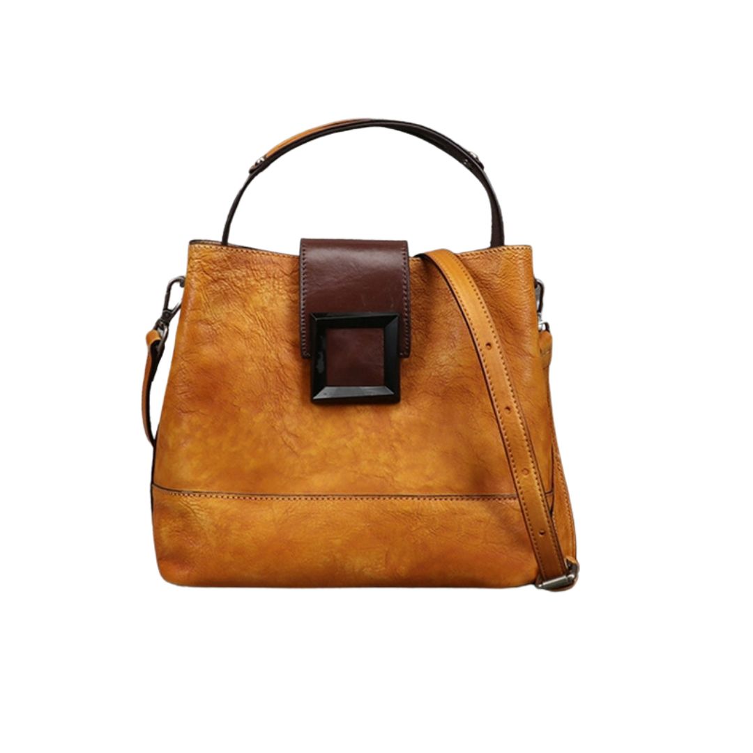Retro Genuine Leather Shoulder Bag-Handbags-Gray-Free Shipping Leatheretro