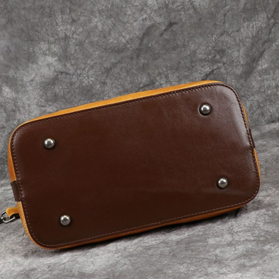 Retro Genuine Leather Shoulder Bag-Handbags-Gray-Free Shipping Leatheretro