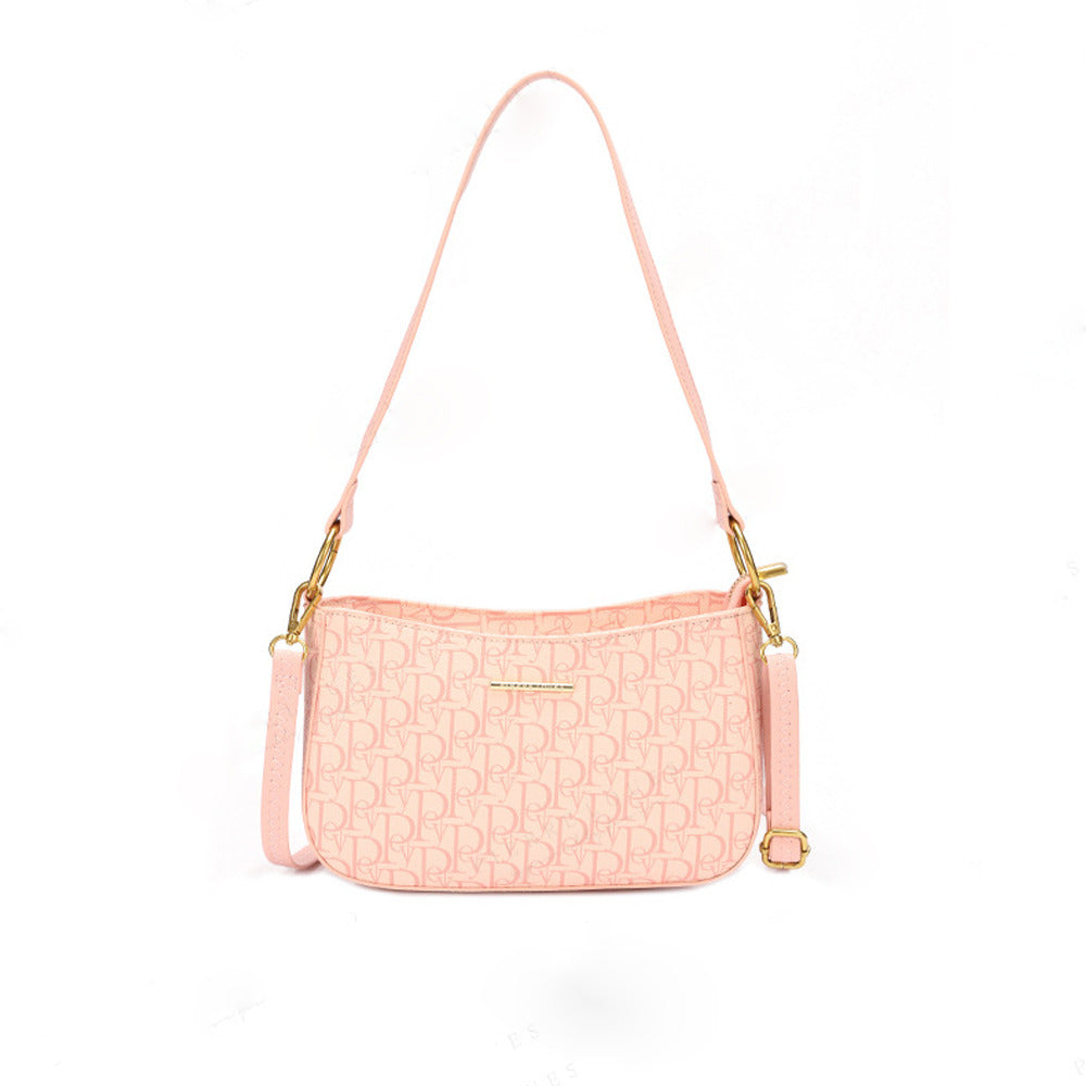 Retro Ladies Shoulder Armpit Bag-Clutch-Pink-Free Shipping Leatheretro