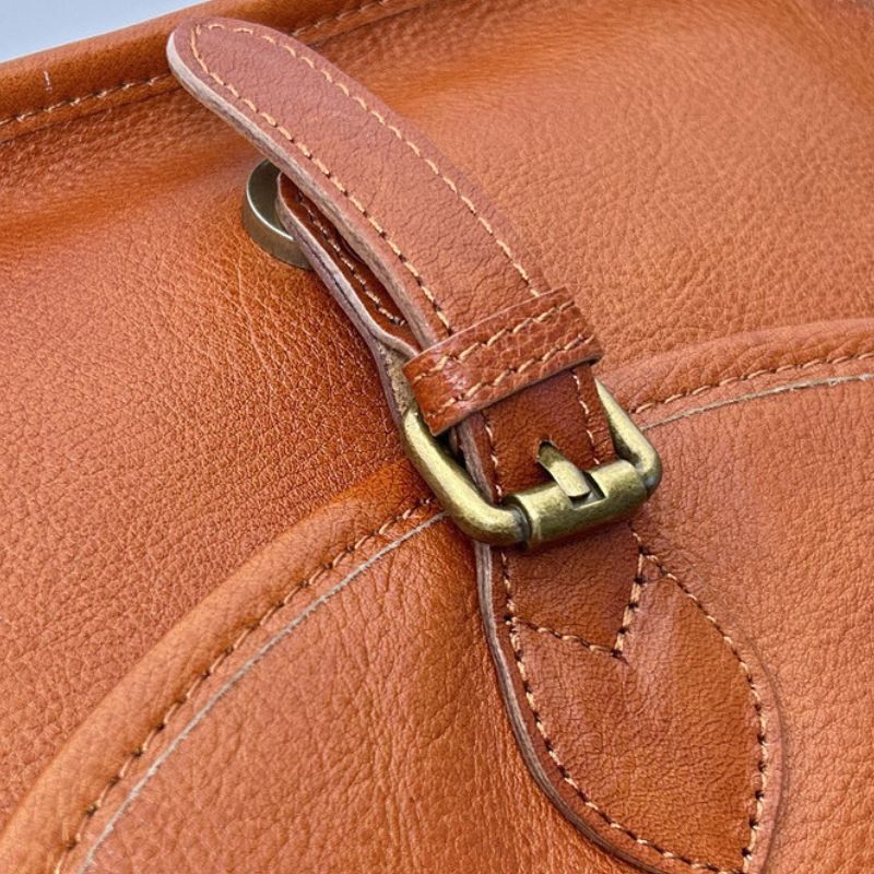 Retro Saddle Bag Women's High-end Messenger Bag-Handbags-Brown-Free Shipping Leatheretro
