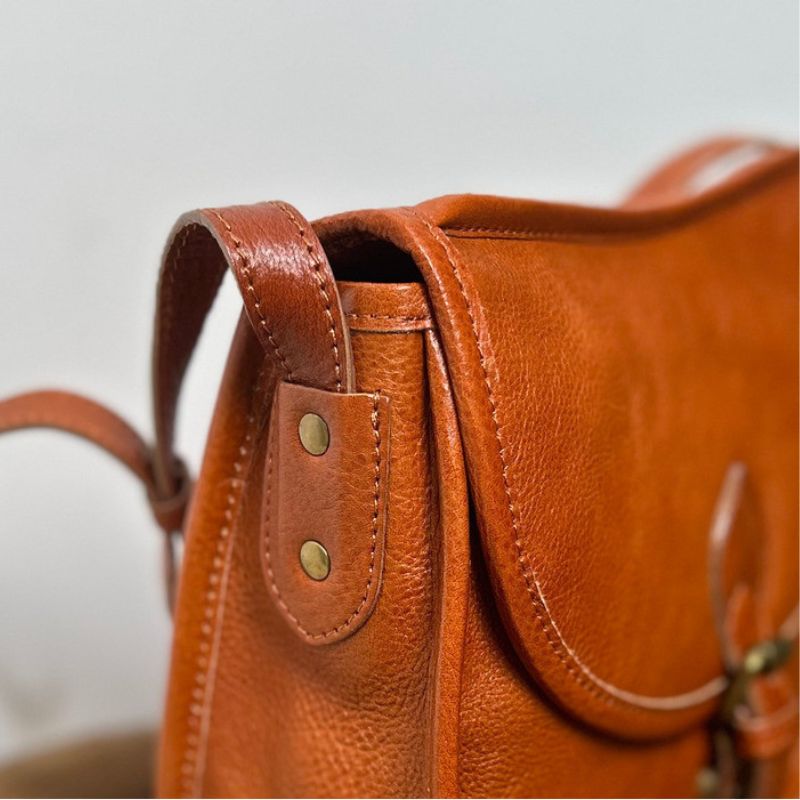 Retro Saddle Bag Women's High-end Messenger Bag-Handbags-Brown-Free Shipping Leatheretro