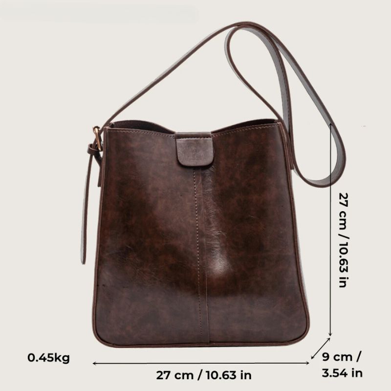 Retro Shoulder Tote Bag Set For Women-Tote Bag-Auburn-Free Shipping Leatheretro