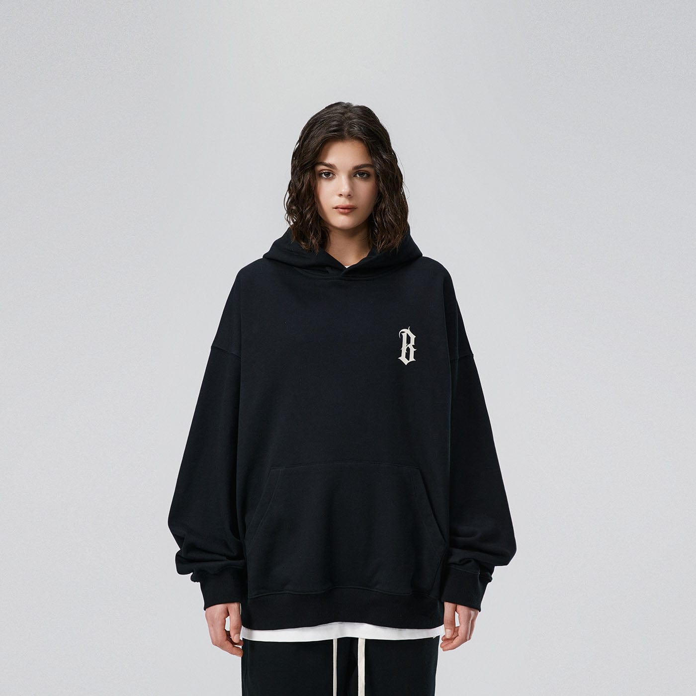 BONELESS Gothic Slogan Hoodie-Hoodie-S-Blue-Free Shipping Leatheretro