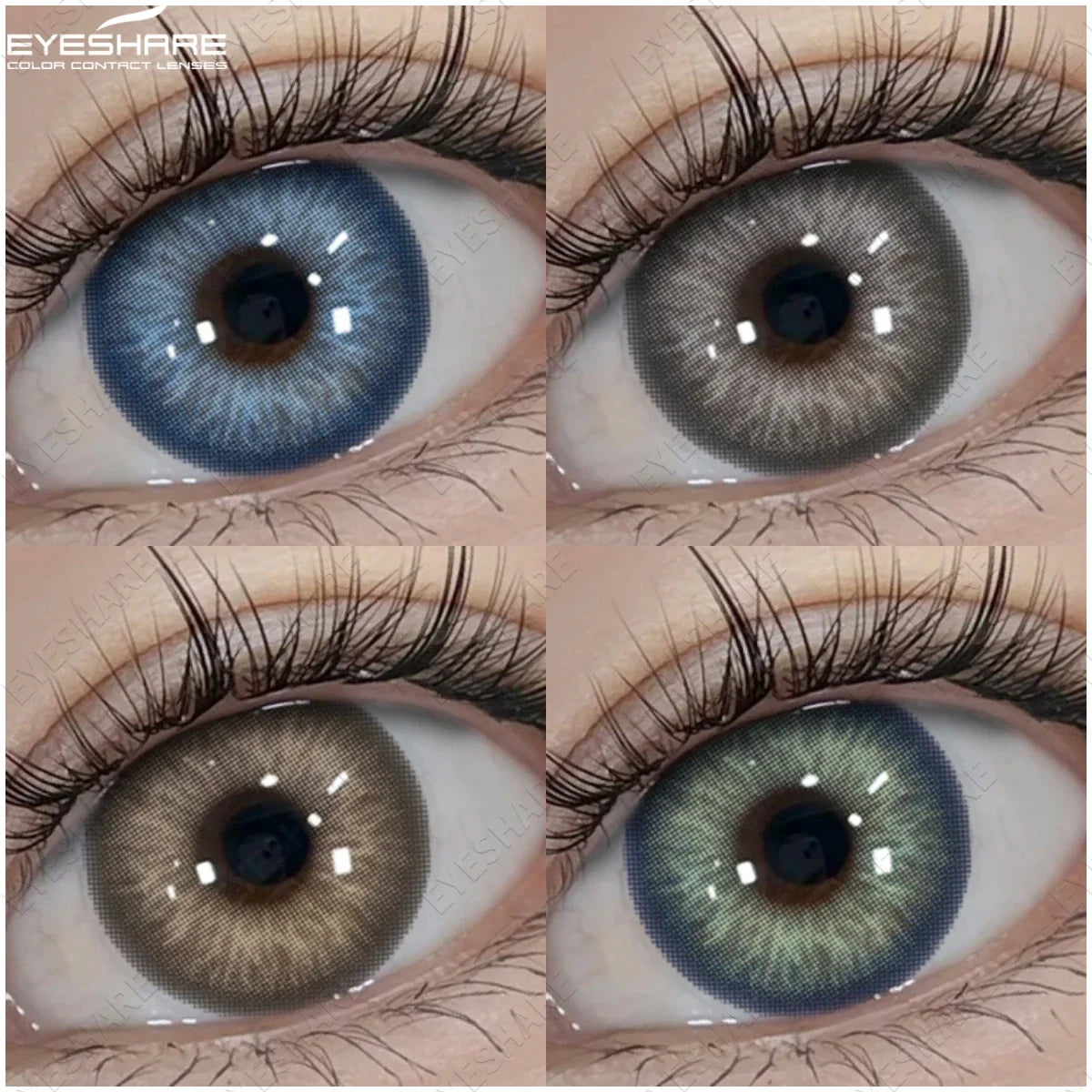 Big Eyes Color Contact Lenses Fashion Blue Colored Contact Lense Brown Softlenses Green Beauty Pupils Yearly Use