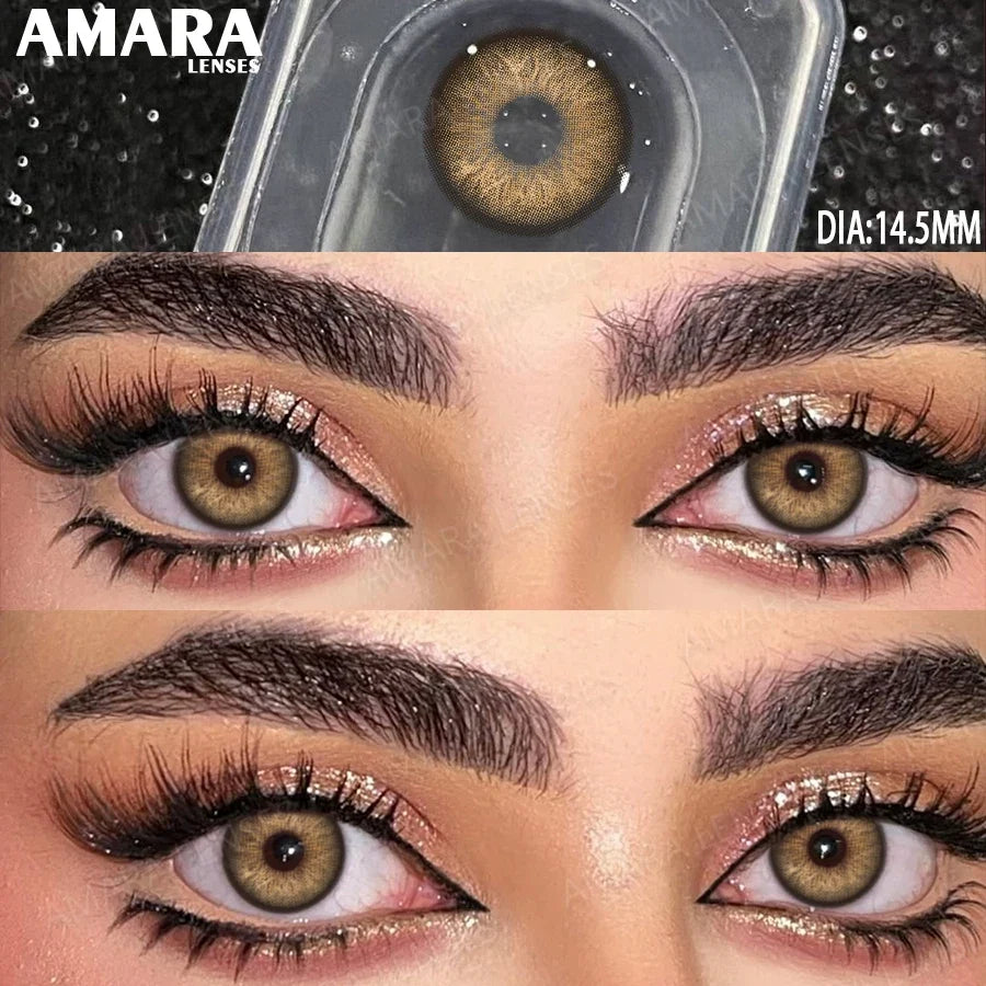 Norway Blue Contact Lenses Color Contacts for Eyes Brown Eye Lenses Gray Lenses Yearly Cosmetic Makeup Eye Contacts Yearly