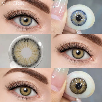 2PCS 1Year Contact Lenses for Eyes Natural Beauty Pupils Eyes Lenses Korean Brown Contacts Fashion Green Pupil Lenses-Secret Brown-2.50-CHINA-Free Shipping Leatheretro
