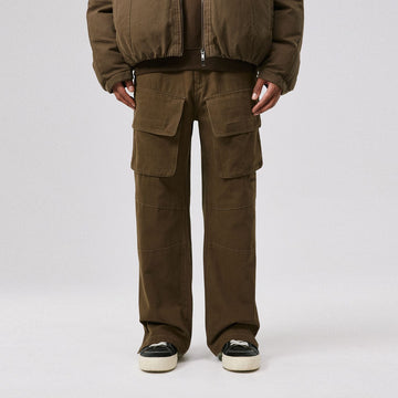 BONELESS Classic Cargo Pants (Only Size L Left)-Pants-Brown-S-Free Shipping Leatheretro