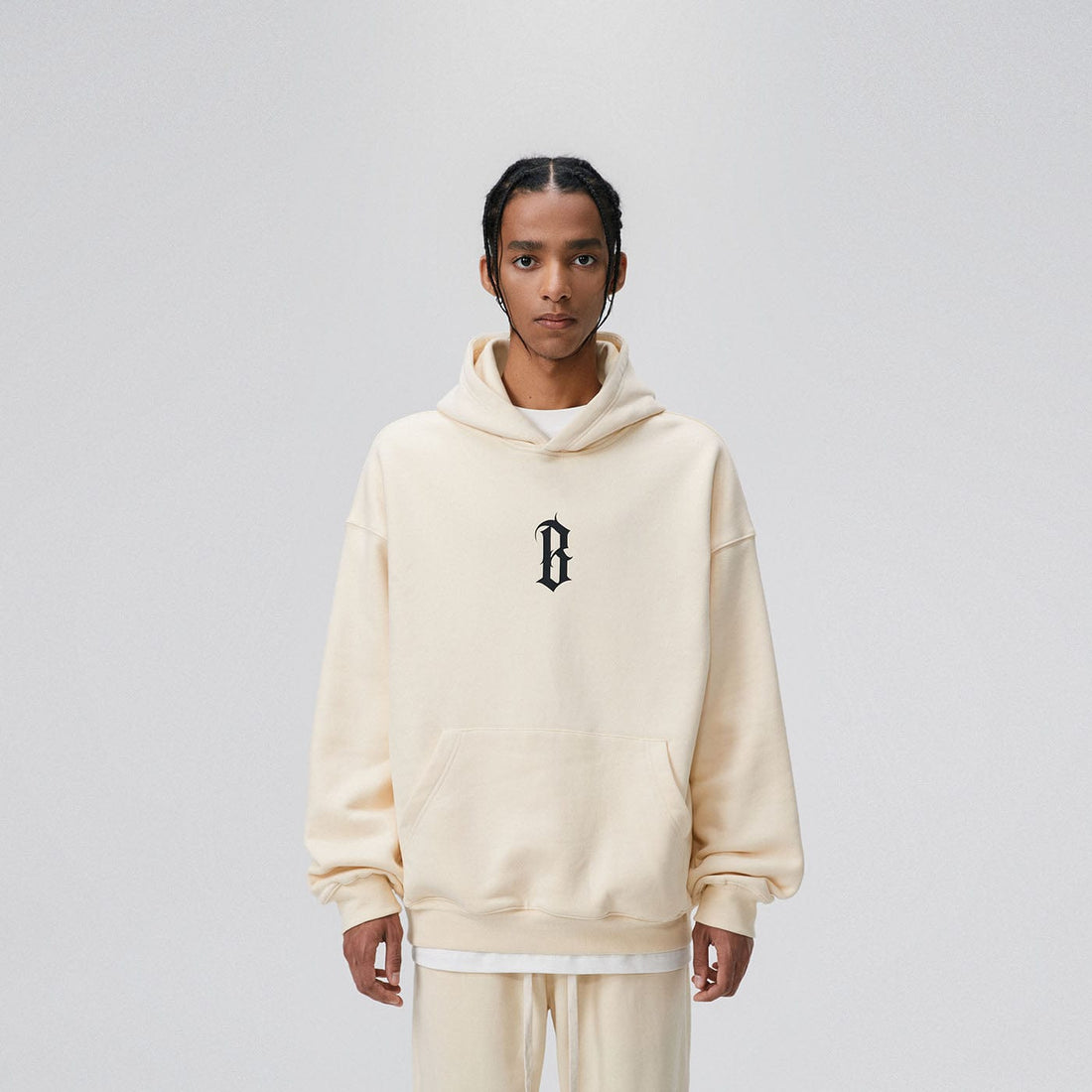 BONELESS Gothic LOGO Hoodie-Hoodie-S-Yellow-Free Shipping Leatheretro