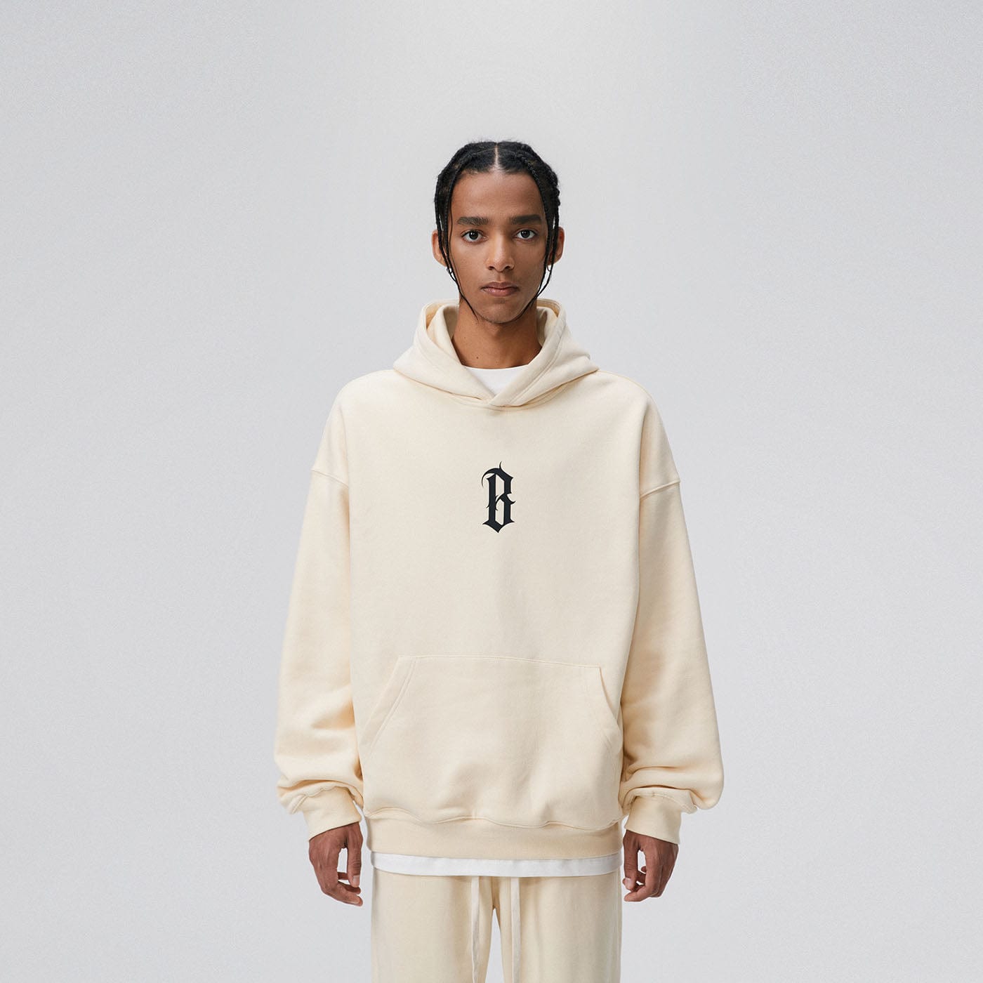 BONELESS Gothic LOGO Hoodie-Hoodie-S-Yellow-Free Shipping Leatheretro