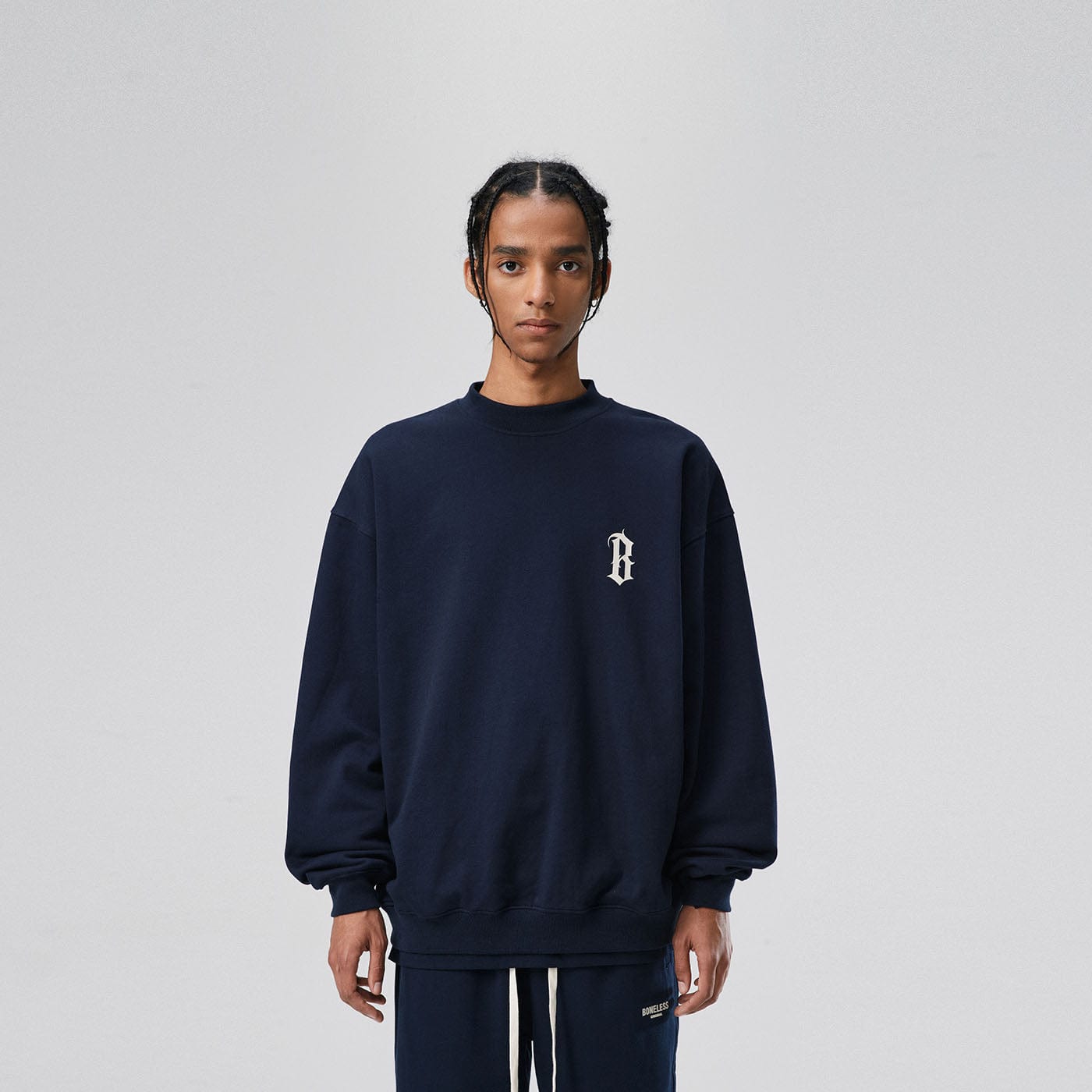 BONELESS Gothic Slogan Sweatshirt-Sweatshirt-S-Apricot-Free Shipping Leatheretro