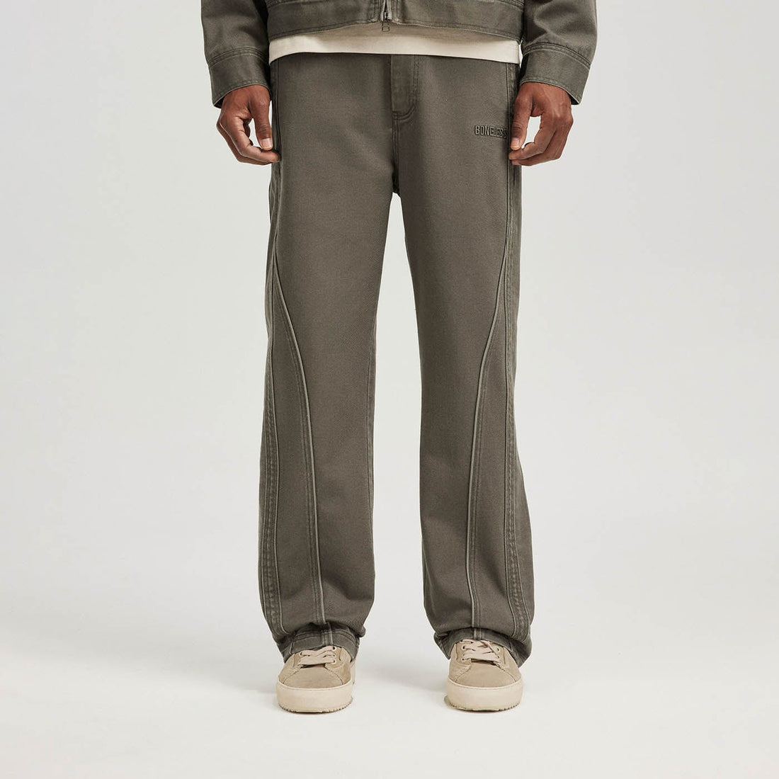 BONELESS Washed Spliced Pants (Only Size XL Left)-Pants-S-Free Shipping Leatheretro