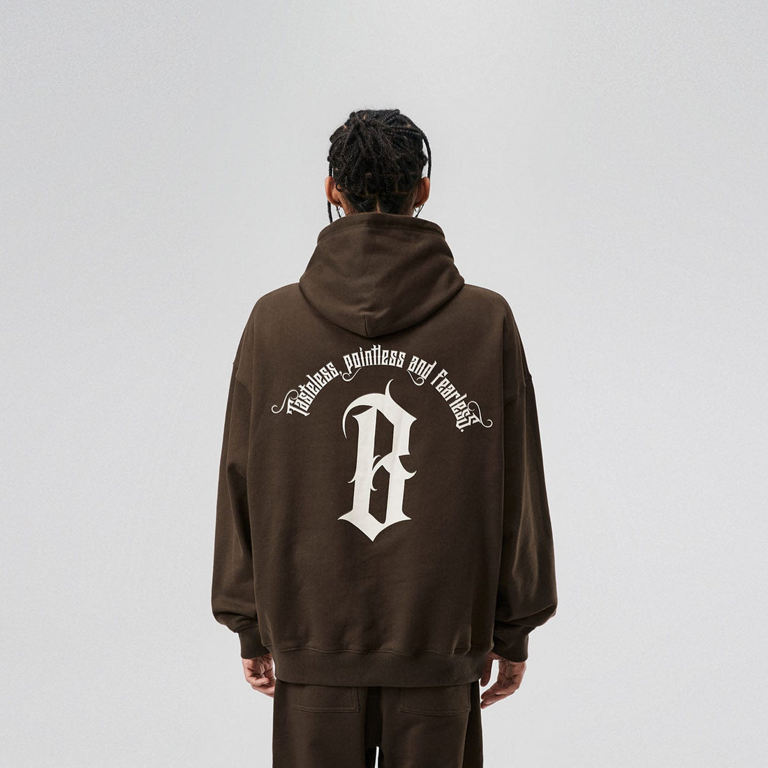 BONELESS Gothic Slogan Hoodie-Hoodie-S-Blue-Free Shipping Leatheretro