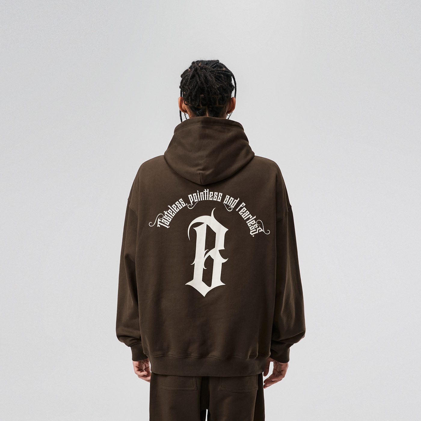 BONELESS Gothic Slogan Hoodie-Hoodie-S-Blue-Free Shipping Leatheretro