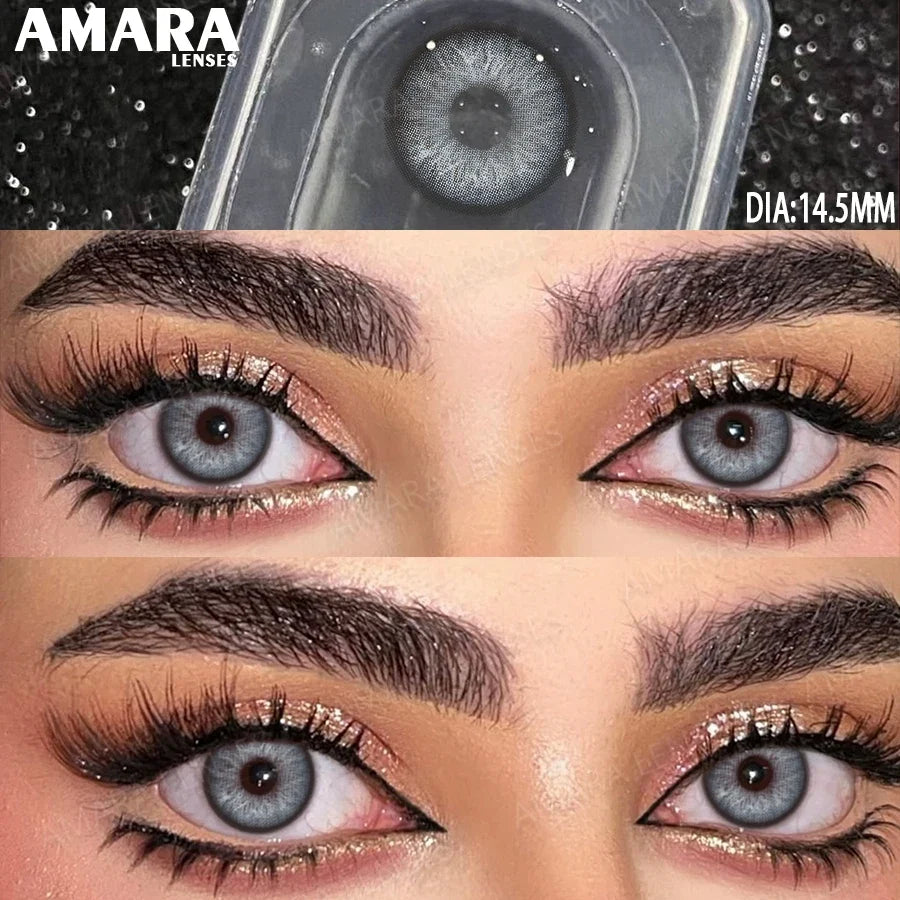 Norway Blue Contact Lenses Color Contacts for Eyes Brown Eye Lenses Gray Lenses Yearly Cosmetic Makeup Eye Contacts Yearly