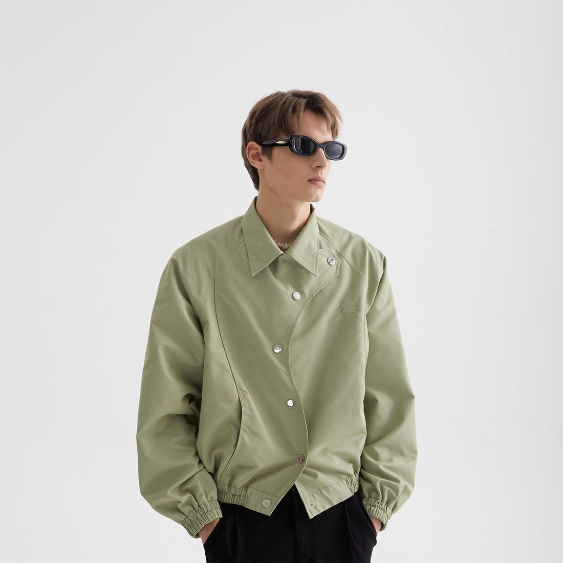 LEONSENSE Asymmetrical S-Shape Jacket (Only Size L Left)-Jacket-S-Free Shipping Leatheretro