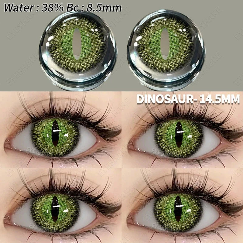 Cosplay Color Contact Lenses Halloween Contact Lenses for Eyes 2pcs Blue Color Contacts Anime Accessories Yellow Lenses