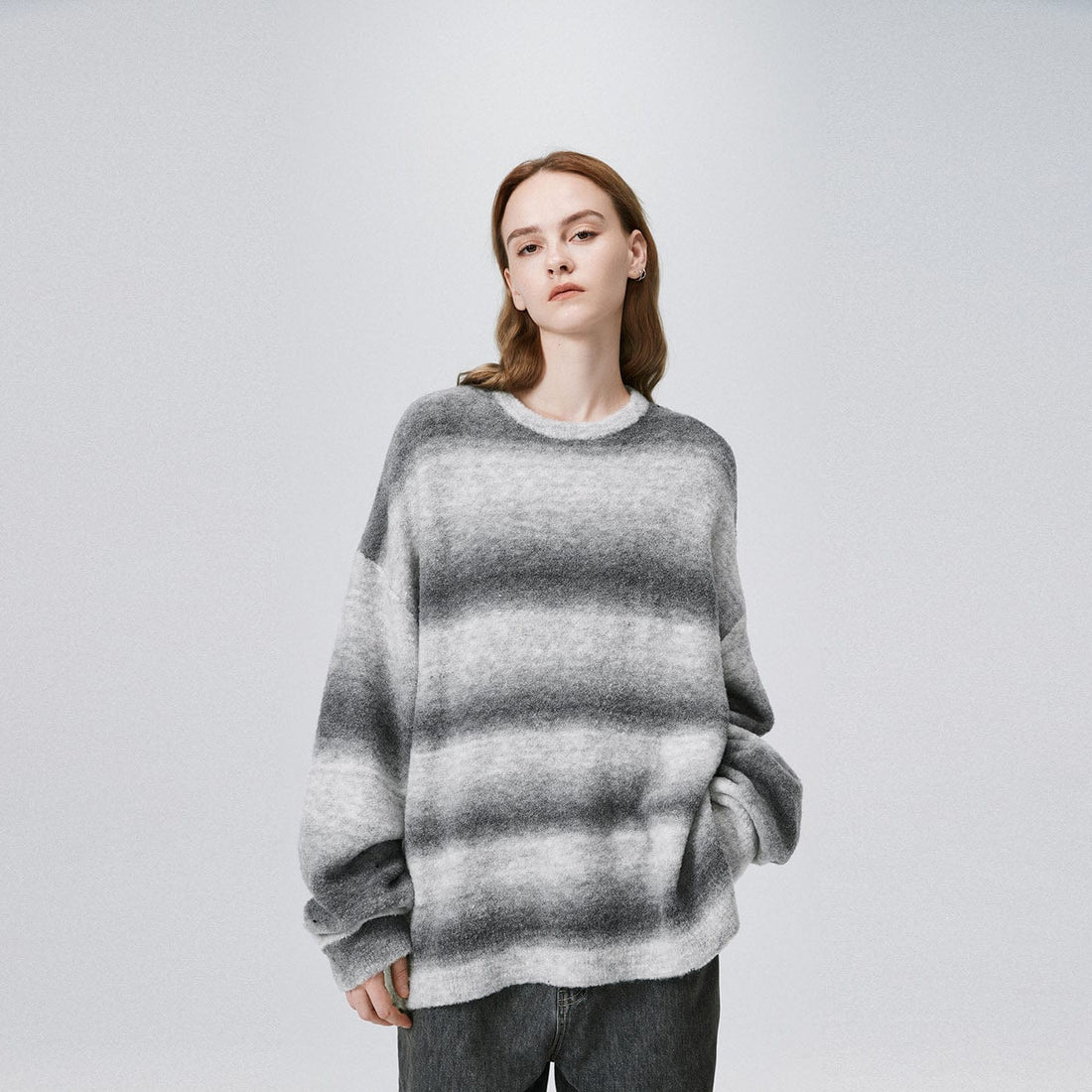 BONELESS Gradient Striped Sweater-Sweater-S-Free Shipping Leatheretro