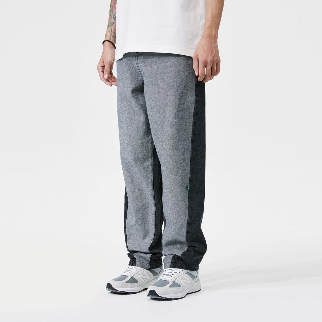 CONKLAB Classic Spliced Straight Jeans-Jeans-S-Blue-Free Shipping Leatheretro