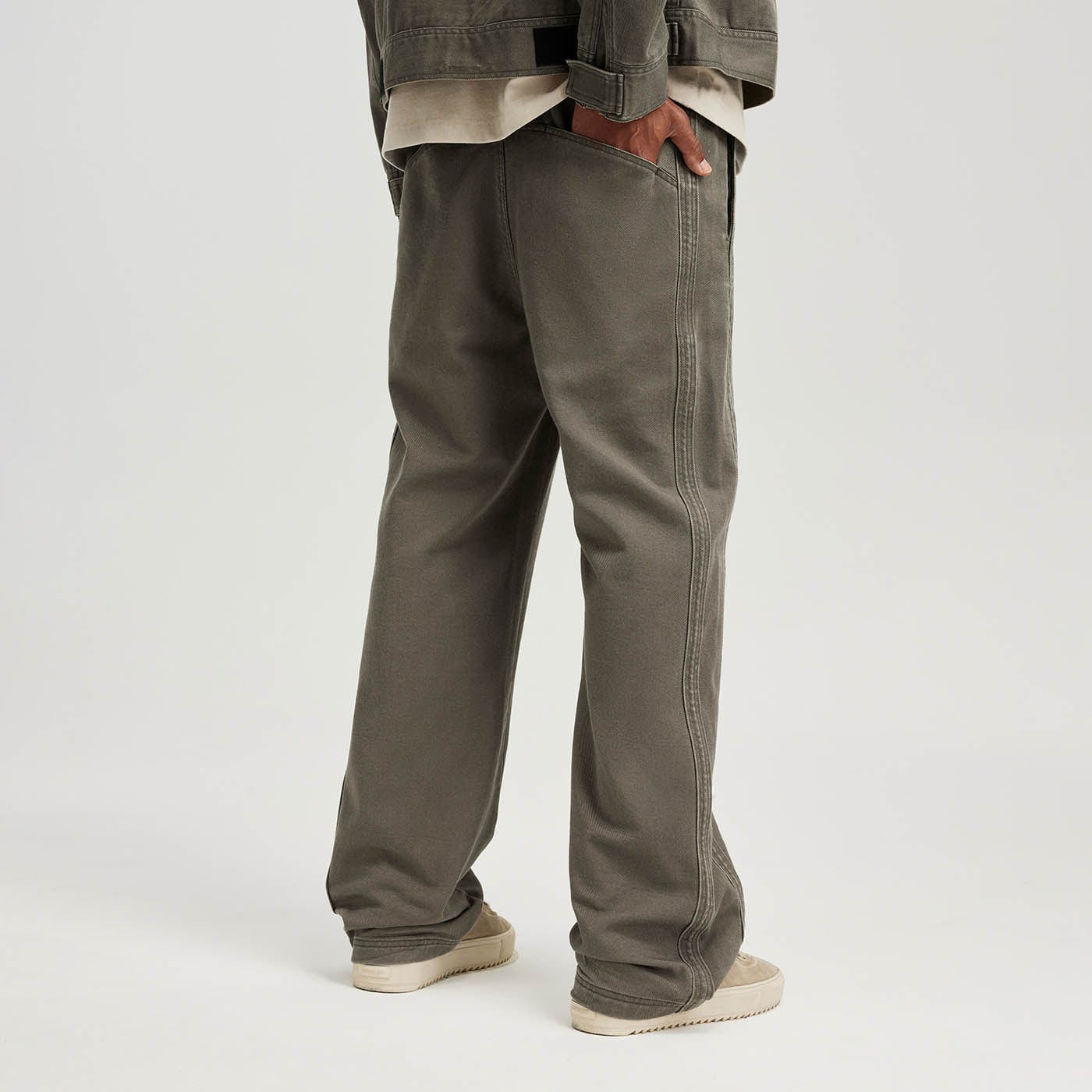 BONELESS Washed Spliced Pants (Only Size XL Left)-Pants-S-Free Shipping Leatheretro