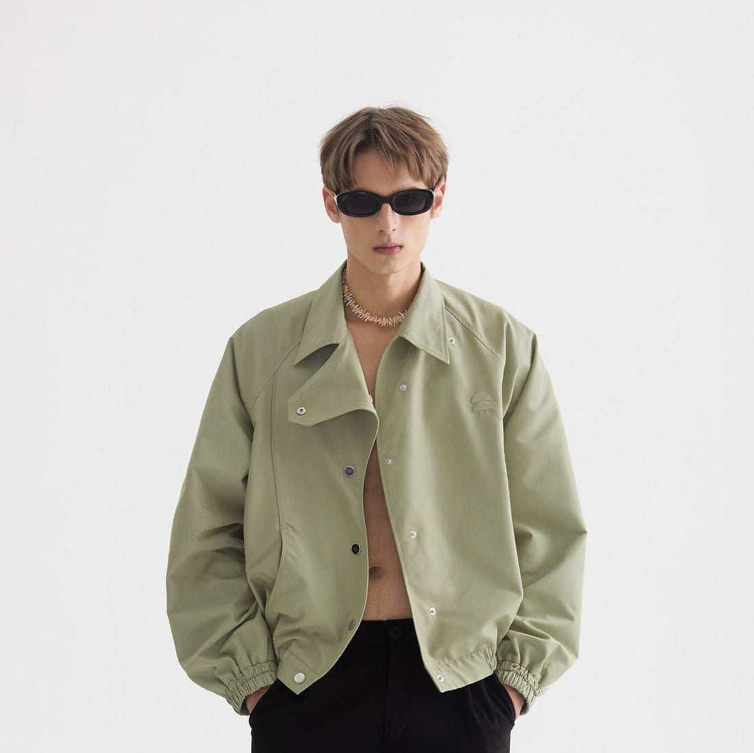 LEONSENSE Asymmetrical S-Shape Jacket (Only Size L Left)-Jacket-S-Free Shipping Leatheretro