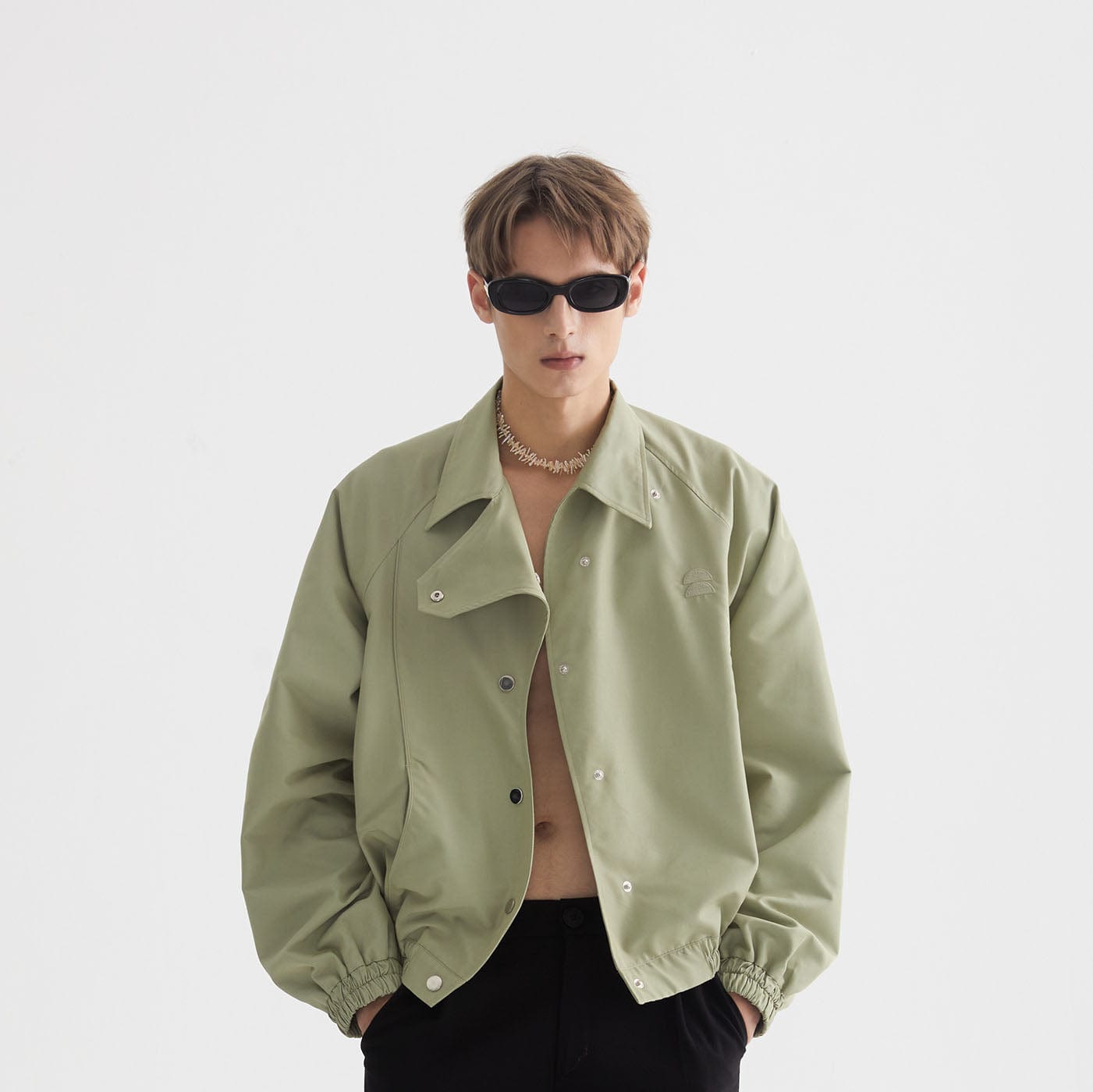 LEONSENSE Asymmetrical S-Shape Jacket (Only Size L Left)-Jacket-S-Free Shipping Leatheretro