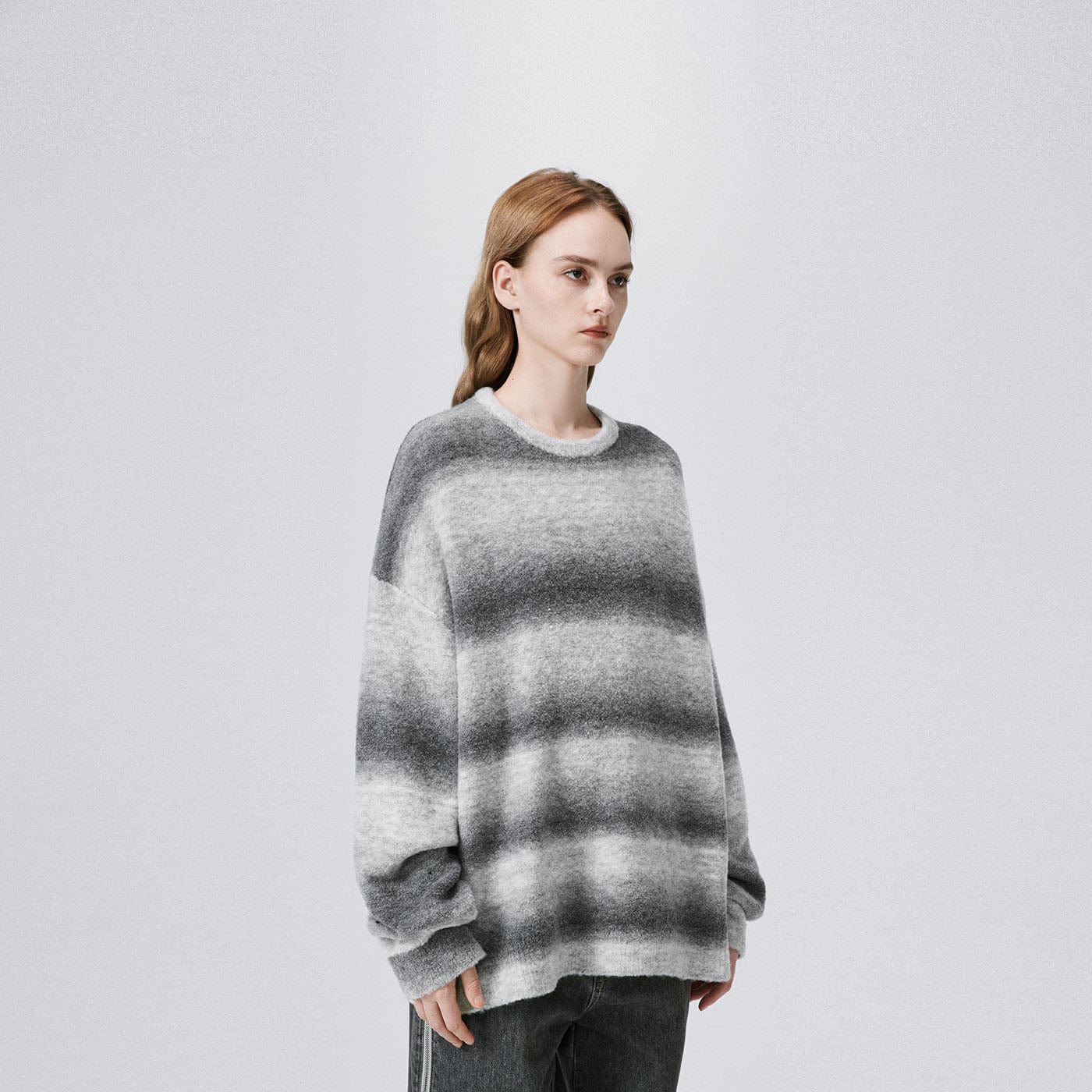 BONELESS Gradient Striped Sweater-Sweater-S-Free Shipping Leatheretro