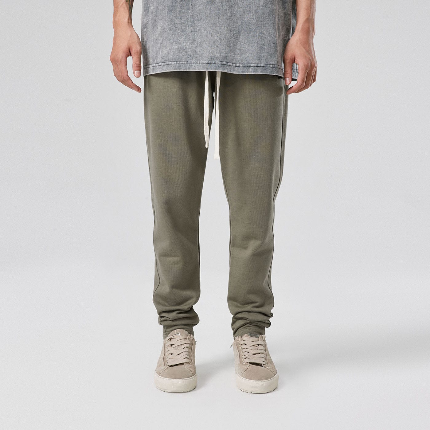 BONELESS Original Series Sweatpants-Pants-S-Olive-Free Shipping Leatheretro