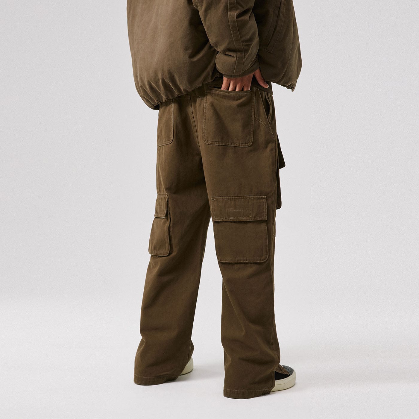BONELESS Classic Cargo Pants (Only Size L Left)-Pants-Brown-S-Free Shipping Leatheretro